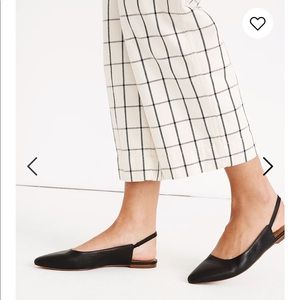 NWOT/Box Madewell • Margot Slingback Flats Black